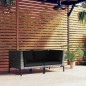 vidaXL Sofás de jardín semicirculares 2 uds y cojines ratán sintético vidaXL Sofás de jardín semicirculares 2 uds y cojines ratán sintético