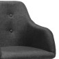 vidaXL Sillas de comedor 2 unidades tela gris oscuro vidaXL Sillas de comedor 2 unidades tela gris oscuro