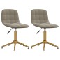 vidaXL Sillas de comedor giratorias 2 uds de terciopelo gris claro vidaXL Sillas de comedor giratorias 2 uds de terciopelo gris claro