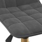 vidaXL Sillas de comedor giratorias 2 unidades terciopelo gris oscuro vidaXL Sillas de comedor giratorias 2 unidades terciopelo gris oscuro