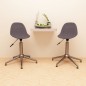 vidaXL Sillas de comedor giratorias 2 unidades tela gris taupe vidaXL Sillas de comedor giratorias 2 unidades tela gris taupe