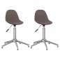 vidaXL Sillas de comedor giratorias 2 unidades tela gris taupe vidaXL Sillas de comedor giratorias 2 unidades tela gris taupe