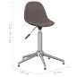 vidaXL Sillas de comedor giratorias 2 unidades tela gris taupe vidaXL Sillas de comedor giratorias 2 unidades tela gris taupe