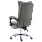 vidaXL Silla de oficina de cuero sintético gris antracita vidaXL Silla de oficina de cuero sintético gris antracita