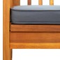 vidaXL Banco de jardín con cojín madera maciza de acacia 147 cm vidaXL Banco de jardín con cojín madera maciza de acacia 147 cm