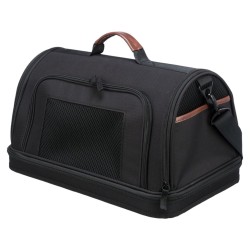 TRIXIE Bolso para transporte aéreo de perros Gate negro 45x28x25 cm