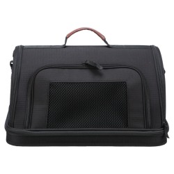 TRIXIE Bolso para transporte aéreo de perros Gate negro 45x28x25 cm