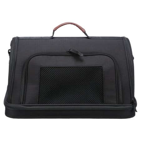 TRIXIE Bolso para transporte aéreo de perros Gate negro 45x28x25 cm