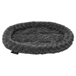 Jack and Vanilla Cesta para mascotas Softy S gris roseta 55x45x7 cm
