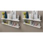 vidaXL Estantes de pared 4 unidades blanco 120 cm vidaXL Estantes de pared 4 unidades blanco 120 cm