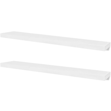 vidaXL Estantes de pared 4 unidades blanco 120 cm