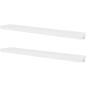 vidaXL Estantes de pared 4 unidades blanco 120 cm vidaXL Estantes de pared 4 unidades blanco 120 cm
