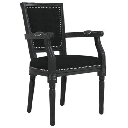 vidaXL Silla de comedor terciopelo negro