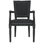 vidaXL Silla de comedor terciopelo negro vidaXL Silla de comedor terciopelo negro