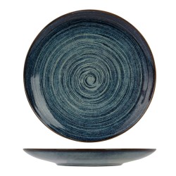 Cosy & Trendy Plato llano Atlantis 4 uds círculos azul Ø27,5 cm