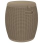 vidaXL Caja de almacenaje de jardín 4 en 1 polipropileno marrón claro vidaXL Caja de almacenaje de jardín 4 en 1 polipropileno marrón claro