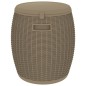 vidaXL Caja de almacenaje de jardín 4 en 1 polipropileno marrón claro vidaXL Caja de almacenaje de jardín 4 en 1 polipropileno marrón claro