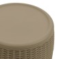 vidaXL Caja de almacenaje de jardín 4 en 1 polipropileno marrón claro vidaXL Caja de almacenaje de jardín 4 en 1 polipropileno marrón claro