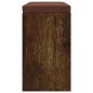 vidaXL Banco zapatero madera contrachapada roble ahumado 103x30x48 cm vidaXL Banco zapatero madera contrachapada roble ahumado 103x30x48 cm