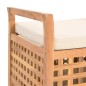 vidaXL Banco de almacenamiento de madera maciza de nogal 93x49x49 cm vidaXL Banco de almacenamiento de madera maciza de nogal 93x49x49 cm