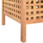vidaXL Banco de almacenamiento de madera maciza de nogal 93x49x49 cm vidaXL Banco de almacenamiento de madera maciza de nogal 93x49x49 cm