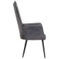 vidaXL Sillón orejero de cuero auténtico gris canela vidaXL Sillón orejero de cuero auténtico gris canela