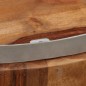 vidaXL Mesa de centro de madera maciza de sheesham y acero 68 cm