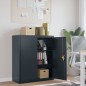 vidaXL Armario archivador de acero gris antracita 90x40x105 cm