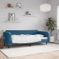 vidaXL Sofá cama terciopelo azul 90x200 cm vidaXL Sofá cama terciopelo azul 90x200 cm