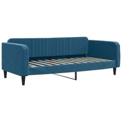 vidaXL Sofá cama terciopelo azul 90x200 cm