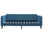 vidaXL Sofá cama terciopelo azul 90x200 cm vidaXL Sofá cama terciopelo azul 90x200 cm