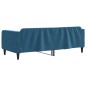 vidaXL Sofá cama terciopelo azul 90x200 cm vidaXL Sofá cama terciopelo azul 90x200 cm