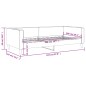 vidaXL Sofá cama tela negro 100x200 cm