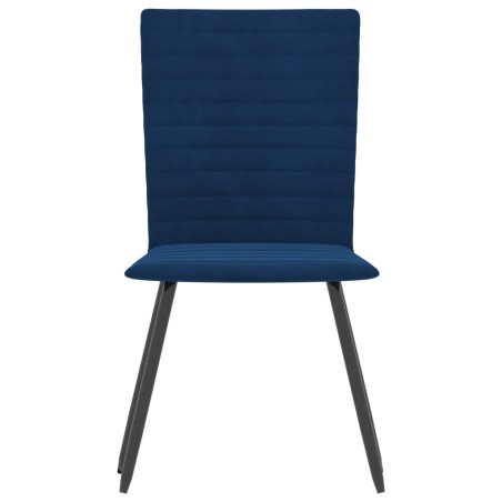 vidaXL Sillas de comedor 2 unidades terciopelo azul