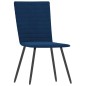 vidaXL Sillas de comedor 2 unidades terciopelo azul vidaXL Sillas de comedor 2 unidades terciopelo azul