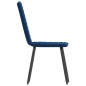 vidaXL Sillas de comedor 2 unidades terciopelo azul vidaXL Sillas de comedor 2 unidades terciopelo azul