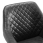 vidaXL Silla de comedor de cuero sintético gris vidaXL Silla de comedor de cuero sintético gris