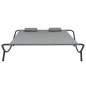 vidaXL Tumbona doble de exterior de tela gris antracita vidaXL Tumbona doble de exterior de tela gris antracita