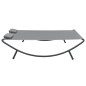 vidaXL Tumbona doble de exterior de tela gris antracita vidaXL Tumbona doble de exterior de tela gris antracita
