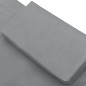 vidaXL Tumbona doble de exterior de tela gris antracita vidaXL Tumbona doble de exterior de tela gris antracita