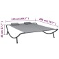 vidaXL Tumbona doble de exterior de tela gris antracita vidaXL Tumbona doble de exterior de tela gris antracita