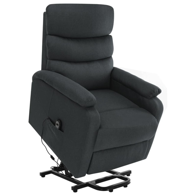 vidaXL Sillón de masaje elevable tela gris oscuro vidaXL Sillón de masaje elevable tela gris oscuro