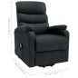 vidaXL Sillón de masaje elevable tela gris oscuro vidaXL Sillón de masaje elevable tela gris oscuro