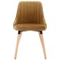 vidaXL Sillas de comedor 2 unidades terciopelo marrón