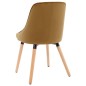 vidaXL Sillas de comedor 2 unidades terciopelo marrón