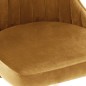 vidaXL Sillas de comedor 2 unidades terciopelo marrón
