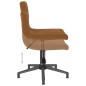 vidaXL Sillas de comedor giratorias 2 unidades terciopelo marrón vidaXL Sillas de comedor giratorias 2 unidades terciopelo marrón