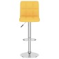 vidaXL Taburetes de cocina 2 unidades tela amarillo mostaza vidaXL Taburetes de cocina 2 unidades tela amarillo mostaza