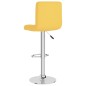 vidaXL Taburetes de cocina 2 unidades tela amarillo mostaza vidaXL Taburetes de cocina 2 unidades tela amarillo mostaza