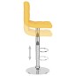 vidaXL Taburetes de cocina 2 unidades tela amarillo mostaza vidaXL Taburetes de cocina 2 unidades tela amarillo mostaza